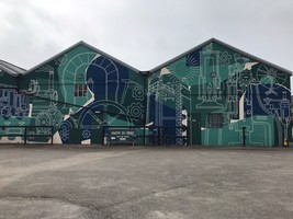 Elsecar Heritage Centre - Mural near Maison Du Biere